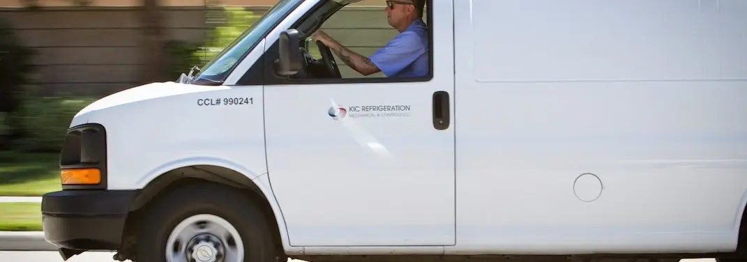 KIC Refrigeration service vehicle serving Shoreline area
